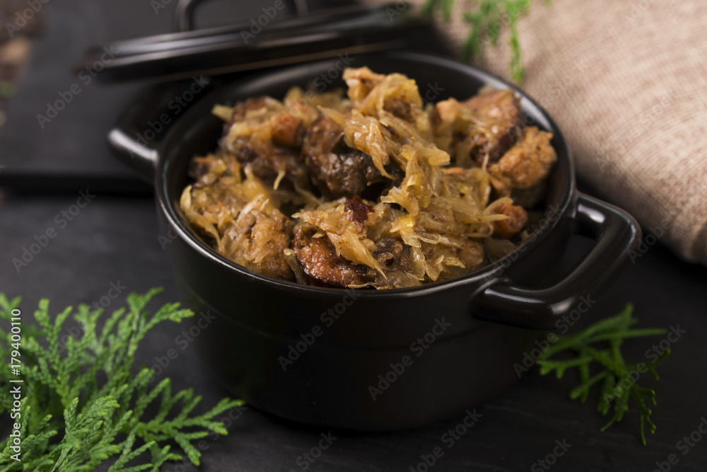 Fotografie fresh and tasty Bigos