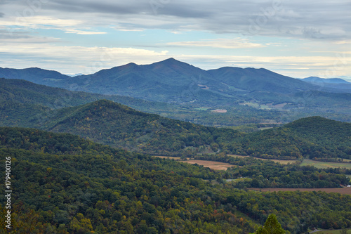 View of Cahas Knob from the Blue Ridge Parkway near Roanoke, Virginia © Sean  Board