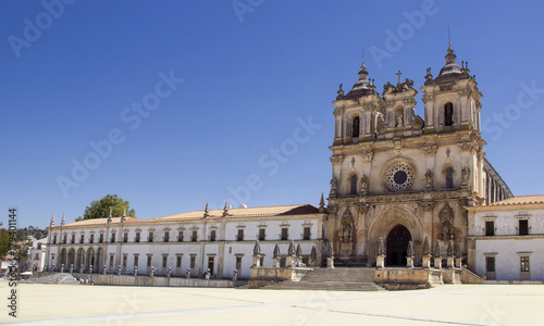 Architecture of the monastery of Santa Maria de Alcobás. Portugal.