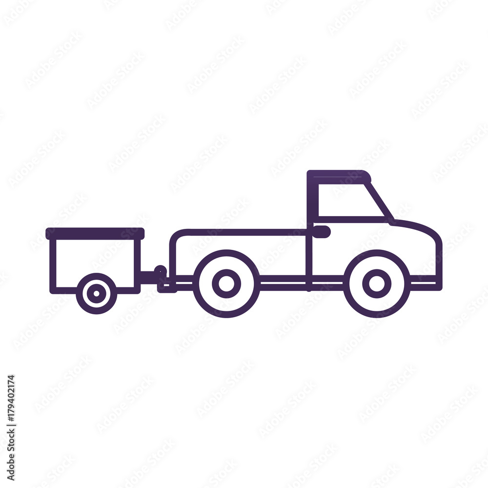 pickup icon over white background vector illustration