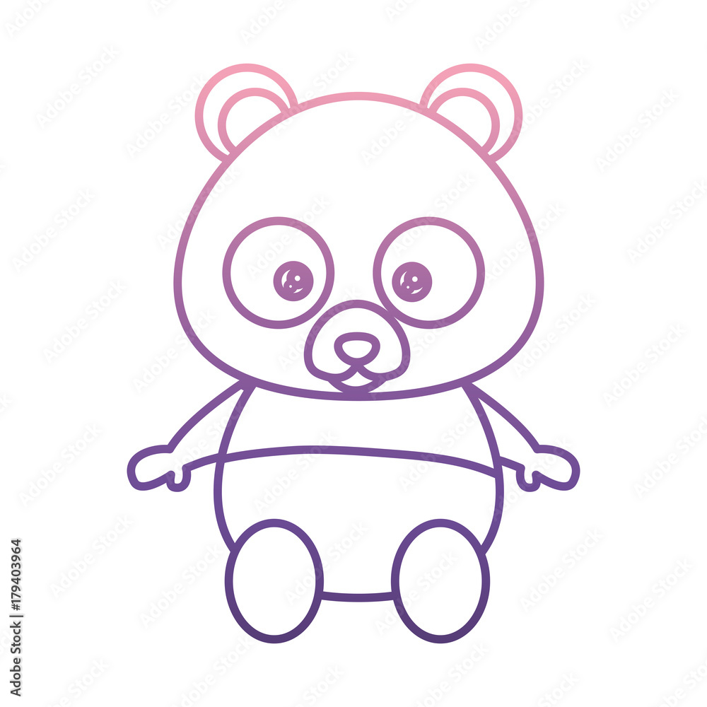 Obraz premium cute bear icon over white background vector illustration