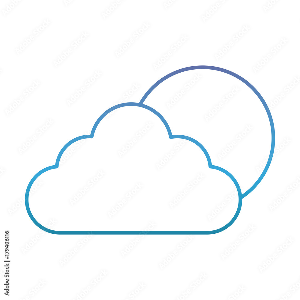 sun and cloud icon over white background vector illustration sun and cloud icon over white background vector illustration