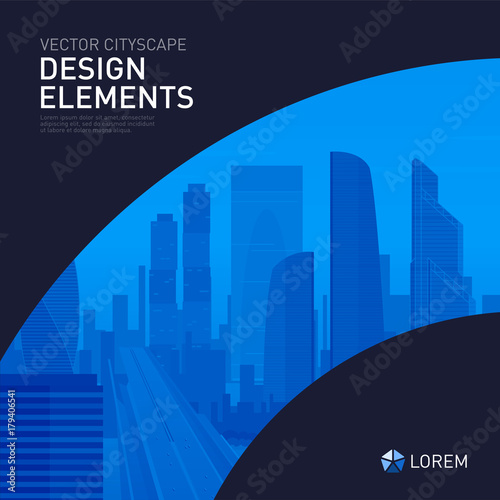 Modern background template design for investment