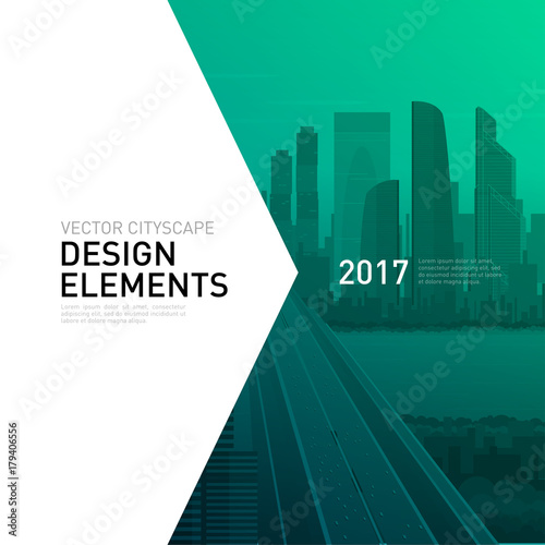 Modern background template design for investment photo