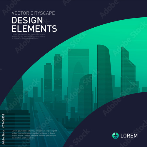 Modern background template design for investment