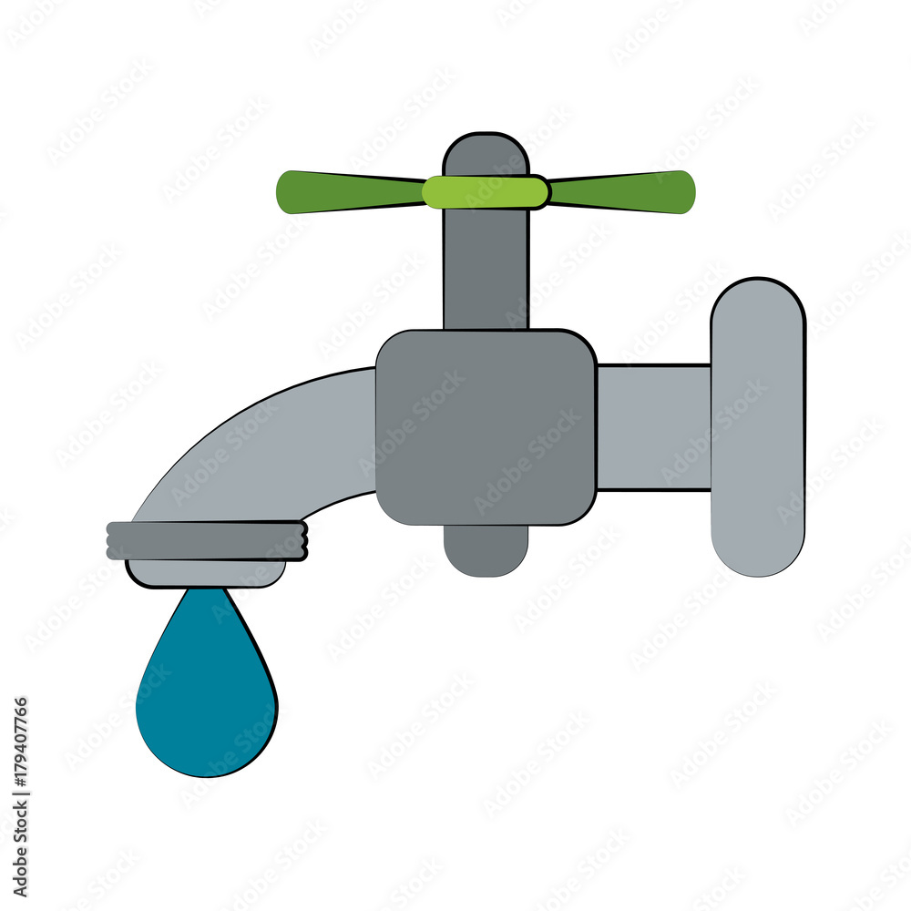 Water tap isolated icon vector illustration graphic design
