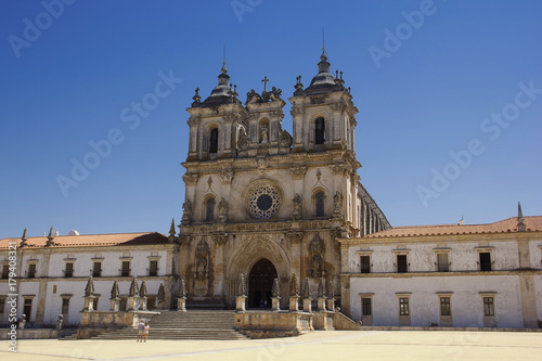 Architecture of the monastery of Santa Maria de Alcobás. Portugal.