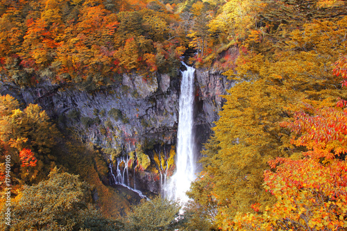 Kegon Falls in Autumn Seaso...
