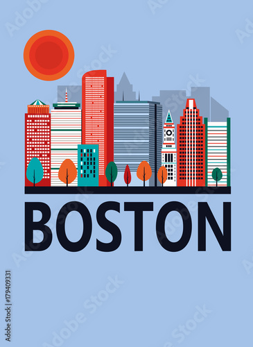 Boston city, Massachusetts, USA.
