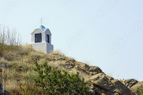 Greek shrine on hill