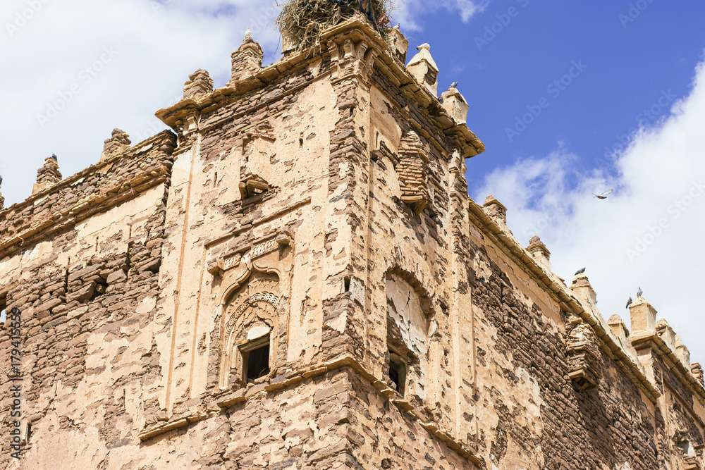 Telouet Kasbah palace ruined building