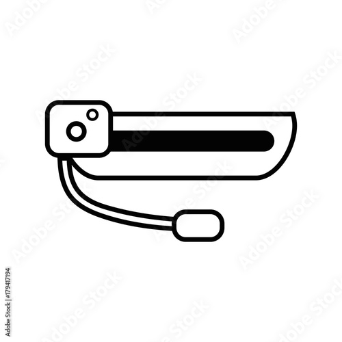 line 3d glasses technology object to entertainment