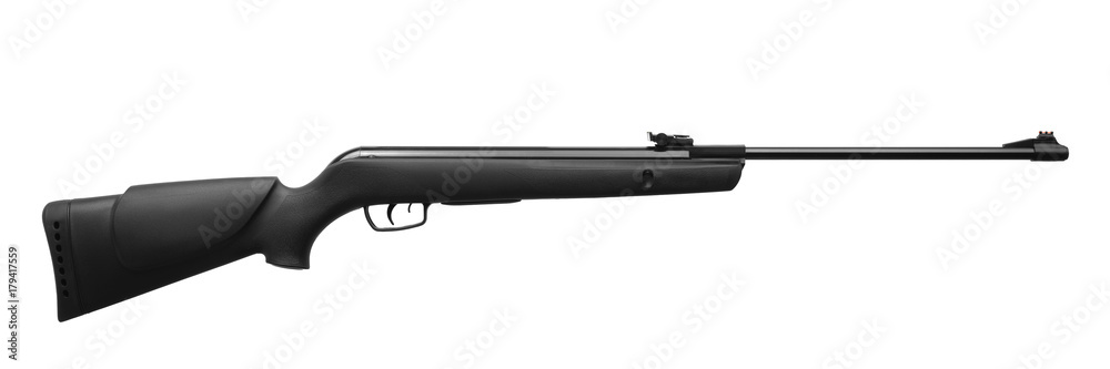 pneumatic rifle isolated on white pneumatic rifle isolated on white
