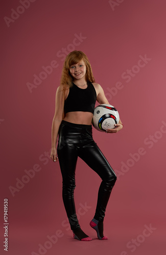 Sport kid background isolated © Linza