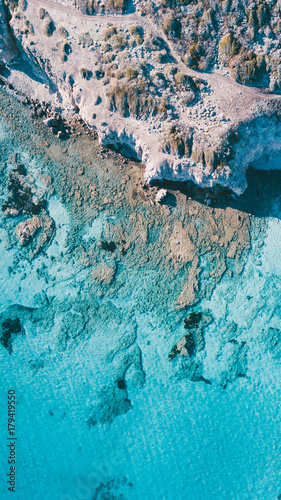 Aerial view of the amazing sea