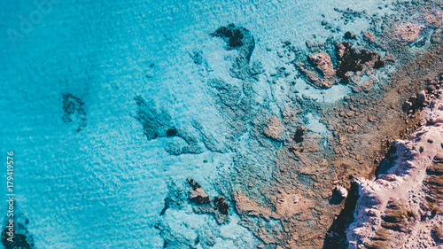 Aerial view of the amazing sea