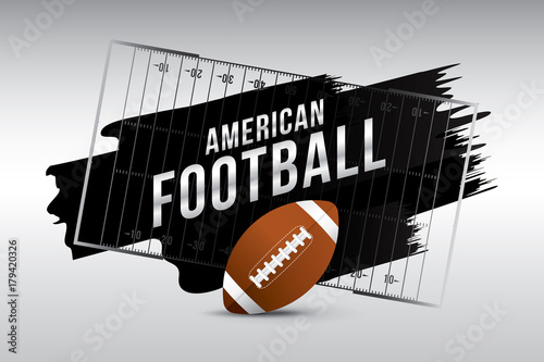 Vector of American football template background.