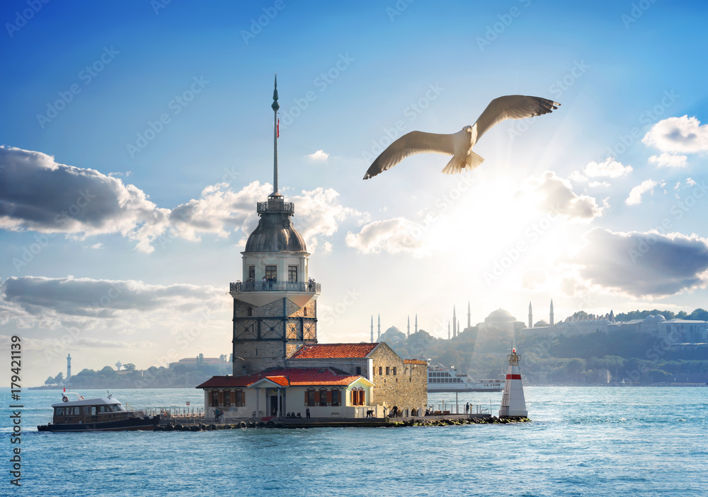 Obraz premium Maiden Tower w Turcji