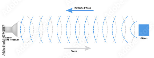 sonar infographic vector