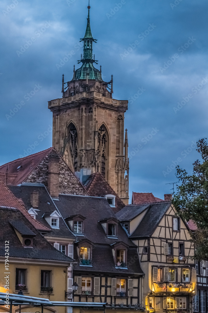 Old city of Colmar, the capital of Alsatian wine, Haut-Rhin, France