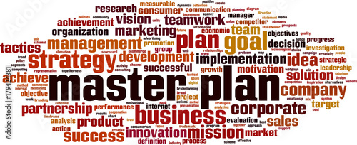 Master plan word cloud