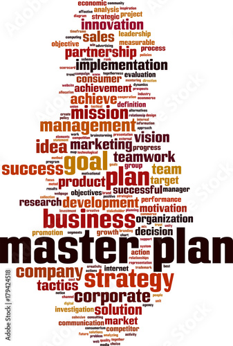Master plan word cloud