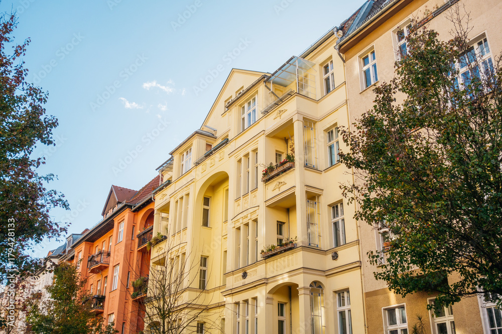 luxury and colorful houses in berlin