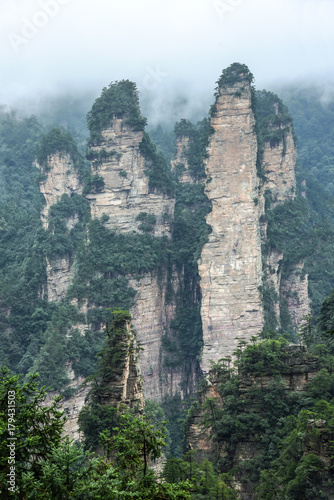 Landscape of Zhangjiajie in Wulingyuan