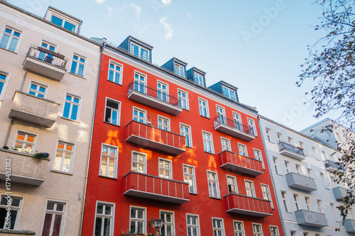 beautiful houses with colorful facade