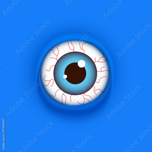 Background with cartoon eyes