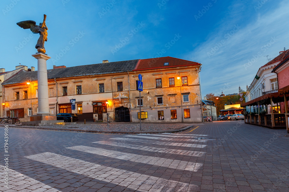 Fototapeta premium Vilnius. The central square of Uzupis.