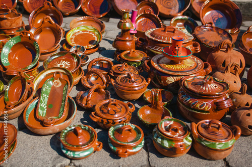 audiencia los padres de crianza posponer cazuelas mexicanas de barro, made in mexico, mexican Stock Photo | Adobe  Stock