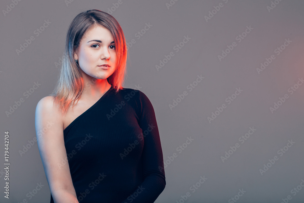 Beautiful smiling woman with clean skin, natural make-up, and white teeth Beautiful smiling woman with clean skin, natural make-up, and white teeth