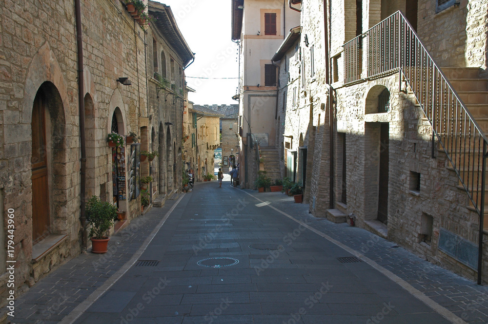 Le strade e le case di Assisi - Umbria