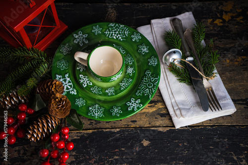 Christmas table setting