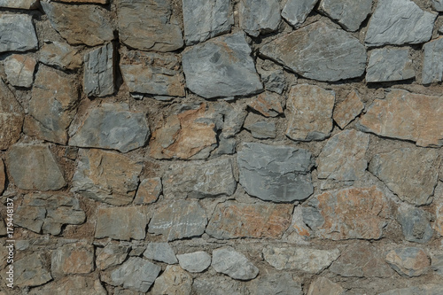 Granite texture  stone wall surface closeup