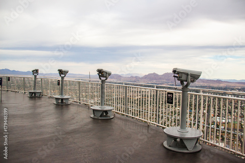Stratosphere Observation Deck telescope Las Vegas Nevada USA