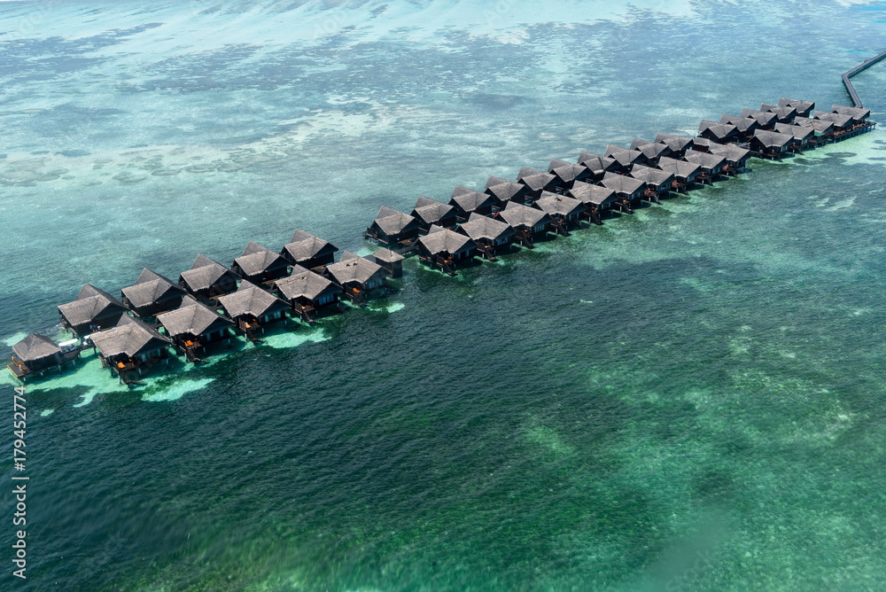 on water bungalows 