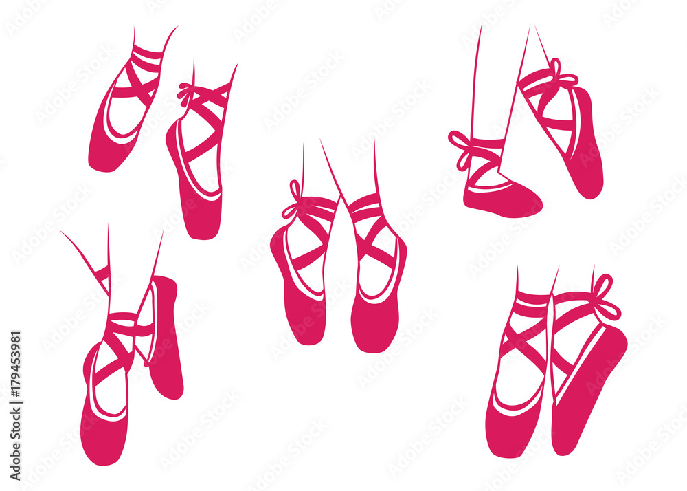 Fototapeta premium action point of ballet dancer feet or shoes