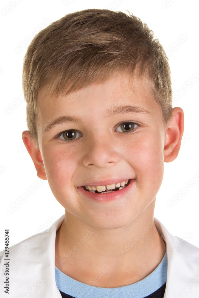 Photo of adorable young happy boy looking at camera Photo of adorable young happy boy looking at camera