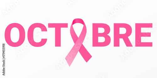 Breast Cancer Awareness Month vector icon illustration photo
