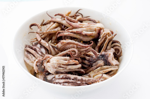 Octopus in bowl