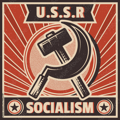 RETRO SOCIALISM BACKGROUND