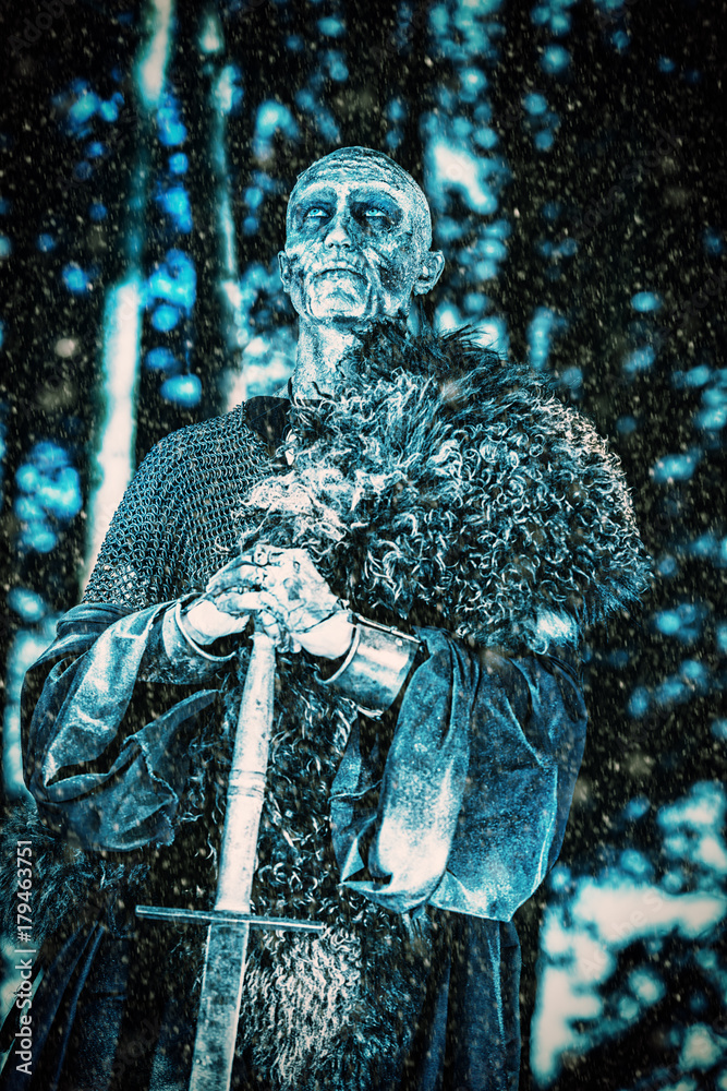 Fototapeta premium ghost with a sword