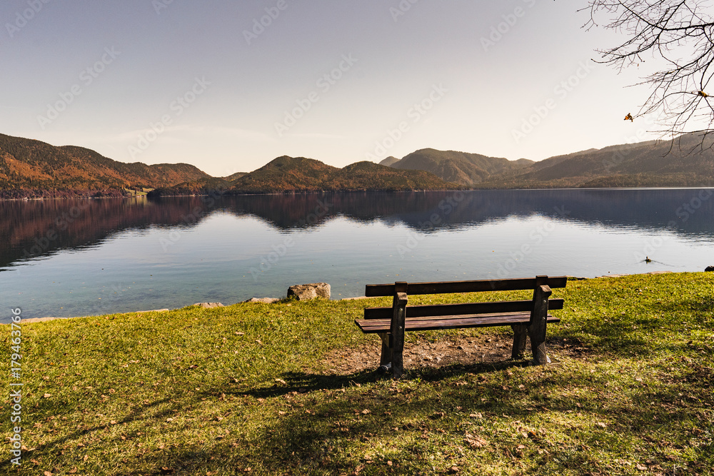 bench at a lake 2