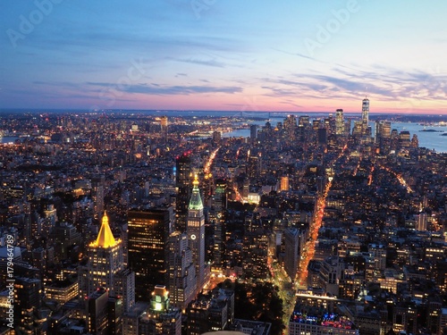 Night view of New York                              
