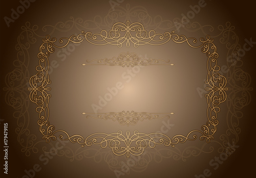 Vintage card design for greeting card, invitation, menu
