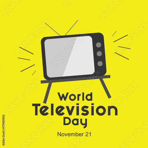 World Television Day Logo Vector Template Design