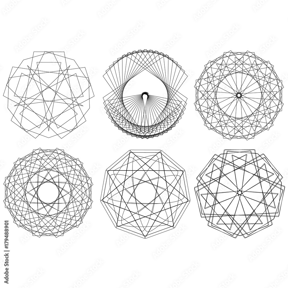 Holiday patterns of stars of snowflakes and flowers for gifts Holiday patterns of stars of snowflakes and flowers for gifts