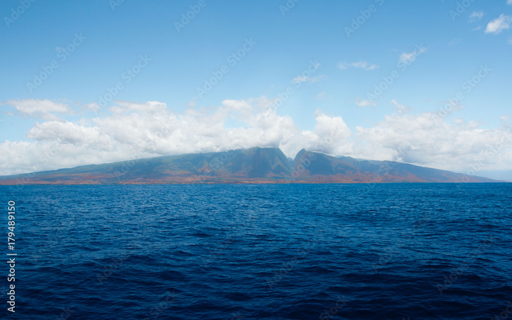 Island Maui from boat